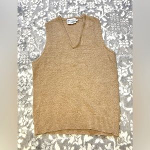 Vintage 60’s Brookshire Lambswool Vest Beige L